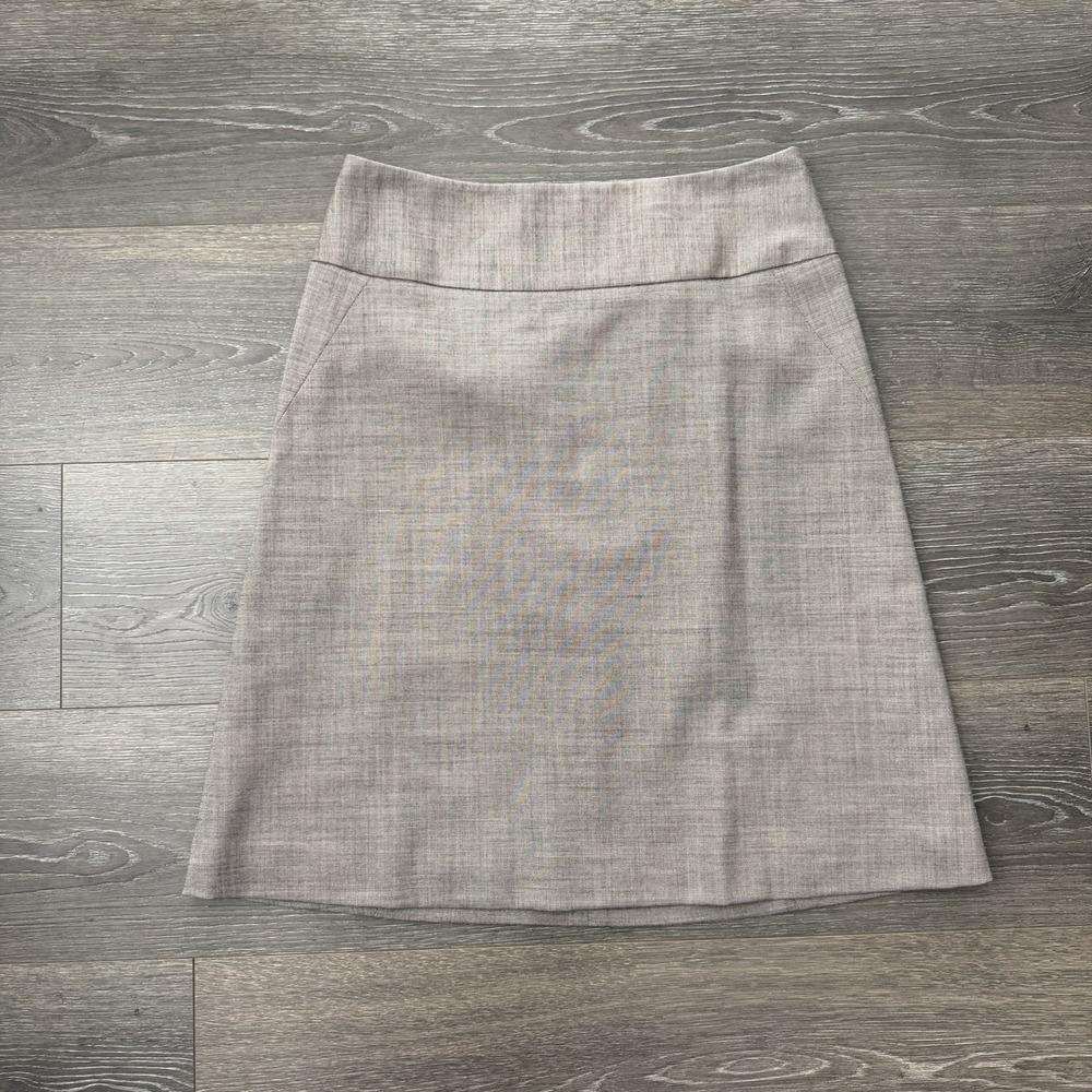 Banana Republic Wool‎ Blend A-Line Brown Skirt Women's Size 4 Dark Academia Prep
